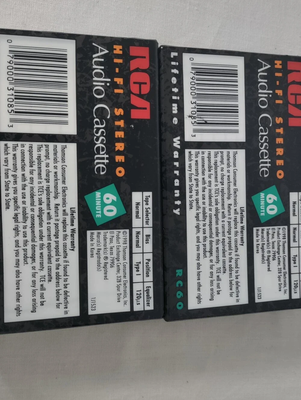 Blank Cassette 16 Lot, Sony C-60HFL (8) RCA RC60 (2) TDK Power CD 110 (2) Maxell